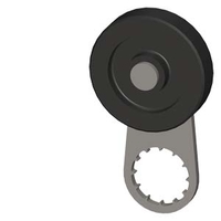 TWIST LEVER FOR POSITION SWITCH 3SE51 /52 METAL 30MM LONG WITH PLASTIC ROLLER 30MM, CAN BE MOUNTED INVERSELY (TURNED BY 180 DEGREES, REAR OF LEVER) Siemens 3SE5000-0AA26