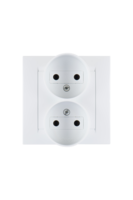 Розетка 2-м СП Simon15 16А IP20 250В без заземл. винт. клеммы бел. Simon 1590457-030