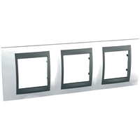Рамка 3-м Unica Top нордик/графит SchE MGU66.006.292 Schneider Electric
