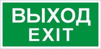 Пиктограмма (Пластина) Выход/Exit (242х50) в комплекте 2 штуки для MIZAR SP | 2502000790 Световые Технологии