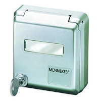 Корпус для информационной розетки серебристый IP44 Cepex Mennekes 4326