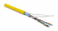 Кабель витая пара FUTP4-C5E-P26-IN-LSZH-YL-100 (100м)эк.F/UTP,к.5e,4п.(26AWG),мног.(patch),э.-ф.,LSZH,нг(С)-HF,–20°C–+75°C,желт. | 243617 Hyperline
