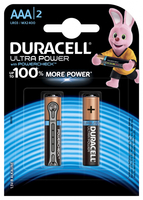 Батарейка Щелочнная (Алкалиновая) (AAA) LR03-2BL Ultra Power | Б0038760 5004804 Duracell