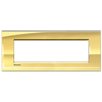 Рамка 7мод. LivingLight прямоугол. золото Leg BTC LNA4807OA Legrand