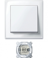 Выключатель 1-кл. СП Merten Jumbo 10А IP20 большой бел. SchE MTN3341-1419 Schneider Electric