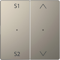 Клавиша Merten D-Life PlusLink для 2-кл. выкл. с S1/S2 вверх/вниз SD никель SchE MTN5227-6050 Schneider Electric