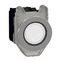 Кнопка 22мм 120В бел. с подсвет. 1НО 1НЗ заподлицо металл SchE XB4FW31G5 Schneider Electric