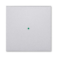 Клавиша Levit одинарная без символа free@home серебр. ABB 2CHH621000A4070