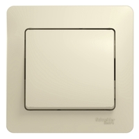Выключатель 1-кл. СП Glossa 10А IP20 (сх. 1) 10AX в сборе беж. SchE GSL000212 Schneider Electric