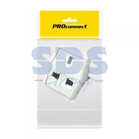 Переходник сетевой "КВАДРАТ" бел. (инд. упак.) PROCONNECT 11-1011-9 REXANT