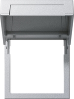 Монтажные рамки с крышкой System 55 Цвет алюминий | 265826 GIRA