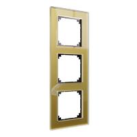 Рамка 3-м MERTEN M-Elegance стеклянная зол. SM SchE MTN4030-3241 Schneider Electric