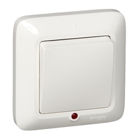 Выключатель 1-кл. СП Прима 10А IP20 250В 6AX с подсветкой бел. SchE VS1U-115-BI Schneider Electric