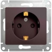 Розетка 1-м СП Glossa 16А IP20 250В с заземл. механизм графит SchE GSL001343 Schneider Electric