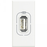 Axl Разьем для зарядки USB белый Legrand HD4285C