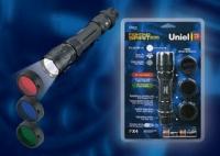 Фонарь -offroad (Premium) «fighting spirit 235» алюм XR-E {Q4} CREE LED блистер 2 х CR123A в/к черн | 03813 Uniel P-ML075-PB Black