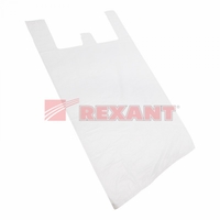 Пакет майка ПНД 42+20*75, 15мкм белая (100шт./уп) | 61-0207-1 SDS REXANT