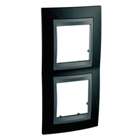 Рамка 2-м Unica Top верт. родий/графит SchE MGU66.004V.293 Schneider Electric
