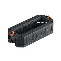 Монтажная коробка UT3 для установки в лючок с накладкой 3xModul45 (полиамид,черный) (UT3 45 3) | 7408723 OBO Bettermann