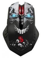 Мышь Bloody R8 metal feet Skull design черн. оптическая 4000dpi беспроводная USB3.0 8but A4TECH 836944