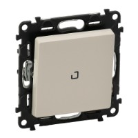 Механизм переключателя 1-кл. СП Valena Life 10А IP20 250В 10AX с подсветкой лиц. панелью безвинт. зажимы сл. кость Leg 752526 Legrand
