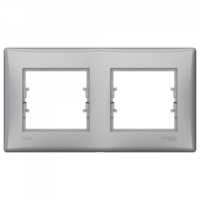 Рамка 2-м Sedna горизонтальная IP44 алюм. SchE SDN5810660 Schneider Electric