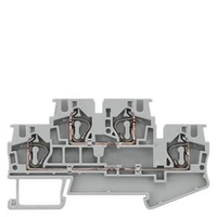 Клемма двухрядная пружинные зажимы 0.5-4мм.кв ширина 6.2мм синяя Siemens 8WH2020-0AG01