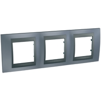 Рамка 3-м Unica Top грей/графит. SchE MGU66.006.297 Schneider Electric
