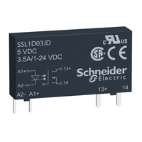 ТВЕРДОТЕЛЬНОЕ РЕЛЕ, 1 ФАЗА, 3,5 А | SSL1D03BD Schneider Electric
