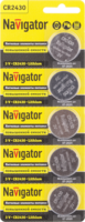 Элемент питания литиевый CR2430 94 781 NBT-CR2430-BP5 (блист.5шт) Navigator 94781 17466