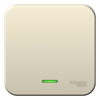 Выключатель 1-кл. ОП Blanca 6А IP20 (сх. 1) 250В с подсветкой молочн. SchE BLNVA061102 Schneider Electric