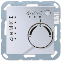 KNX-регулятор с ручкой для установки температуры алюминий JUNG A2178TSAL
