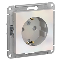 Механизм розетки 1-м СП ATLAS DESIGN с заземл. защ. шторки 16А жемчуг SchE ATN000445 Schneider Electric