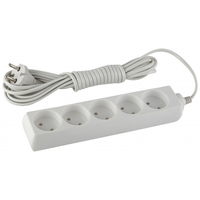 Удлинитель U-5-5m без зазeмл., 2х0.75мм2, 5гн, 5м (10/420) |Б0019258 | ЭРА (Энергия света)