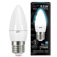 Лампа светодиодная LED 9.5 Вт 950 Лм 4100К белая Е27 Свеча Black Gauss - 103102210