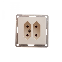 Розетка 2-м СП W59 6А IP20 под пл. вил. сл. кость SchE RS6-253-2-86 Schneider Electric