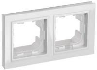 Рамка 2-м IP44 BRITE РУ-2-БрБ-44 бел. IEK BR-M22-44-K01 (ИЭК)