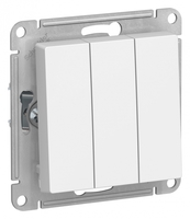 Выключатель 3-кл. СП AtlasDesign 10А IP20 (сх. 1+1+1) 10AX механизм бел. SchE ATN000131 Schneider Electric