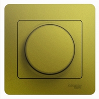Светорегулятор (диммер) Glossa LED RC 630Вт/В.А в сборе фисташк. SchE GSL001037 Schneider Electric