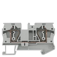Клемма проходная пружинные зажимы 0.5-6мм.кв ширина 8.2мм серая Siemens 8WH2000-0AH00