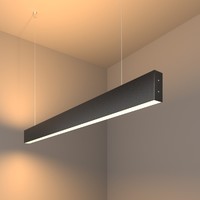 Светильник светодиодный подвесной линейный двусторонний 103см 40W 3000K черная шагрень (101-200-40-103) | a042942 Elektrostandard Электростандарт