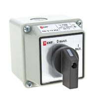 Переключатель кулачковый ПК-3-13 25А 3P "ВКЛ-ВЫКЛ" IP54 EKF PROxima | pk-3-13-25
