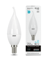 Лампа светодиодная LED 8Вт E14 220В 4100К Elementary свеча на ветру | 34128 Gauss