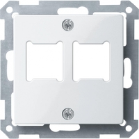 Центральная плата для розетки RJ11/RJ45 2 поста белый - MTN291619 Schneider Electric