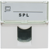 Розетка информационная UTP 1хRJ45 45х45 cat5е | 200007 SPL