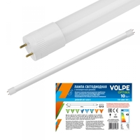 Лампа светодиодная LED-T8-10W/NW/G13/FR/FIX/O LED, мат. рассеив.. Серия Optima. 4000К . G13 неповор.. | UL-00003084 Volpe Uniel