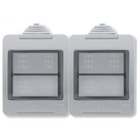 Коробка IP55 для открытой установки на 4 модуля, серия Zenit/Stylo | 2CLA329200N1101 ABB