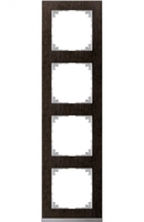 Рамка 4-м M-Pure Decor венге/алюм. SchE MTN4040-3671 Schneider Electric