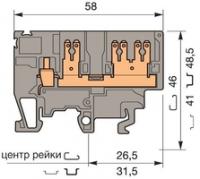 Клемма винтовая 4мм.кв. M4/6.3G - 1SNA115279R0200 ABB