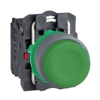 Кнопка 22мм зел. с возвратом защита заподлицо 1НЗ пластик C0 SchE XB5AP31C0 Schneider Electric